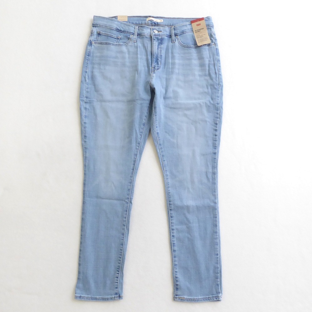 Levi's 311 Shaping Skinny Jeans Light Blue Stellar Stretch Mid Rise 34x30
